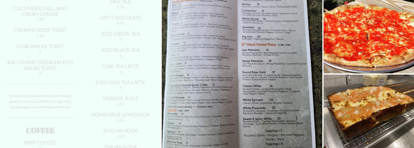 Steel Penny Cafe Menu