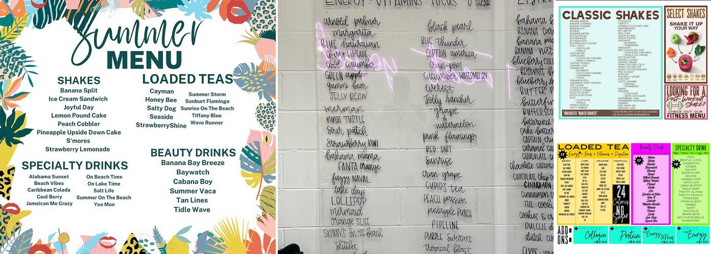 Roanoke Nutrition Menu