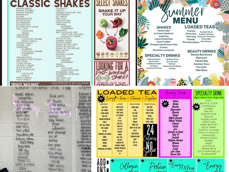 Roanoke Nutrition Menu