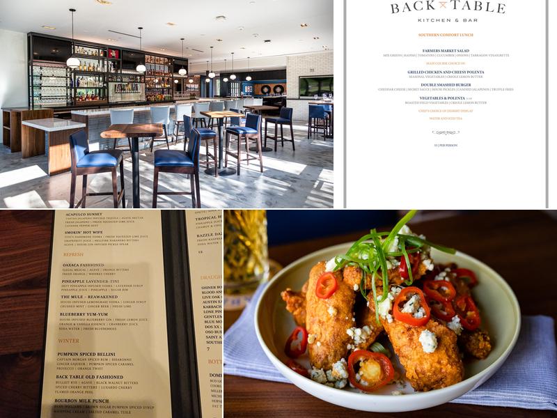 Back Table Kitchen & Bar Menu