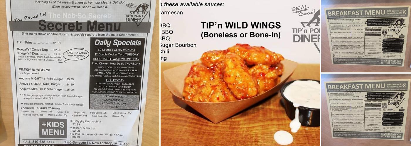 TIP'n POINT Diner Menu