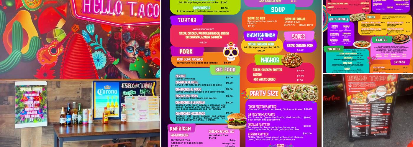 HELLO TACO Menu