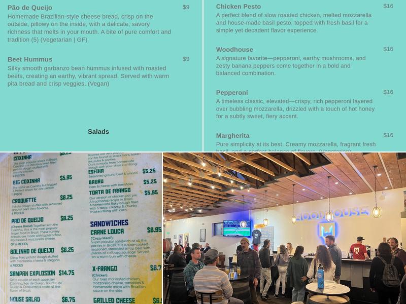 Woodhouse Blending & Brewing Menu