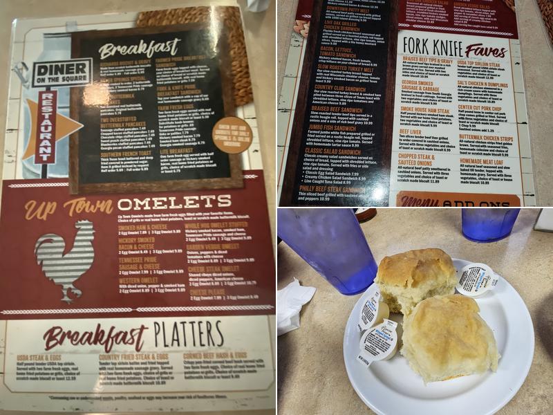 Diner on the Square Menu