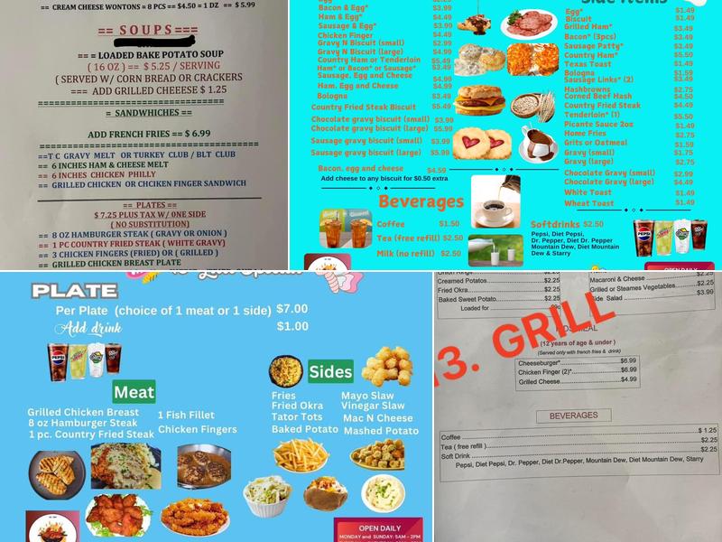 13 Grill Menu