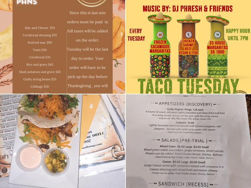 Guilty Kitchen & Lounge Menu