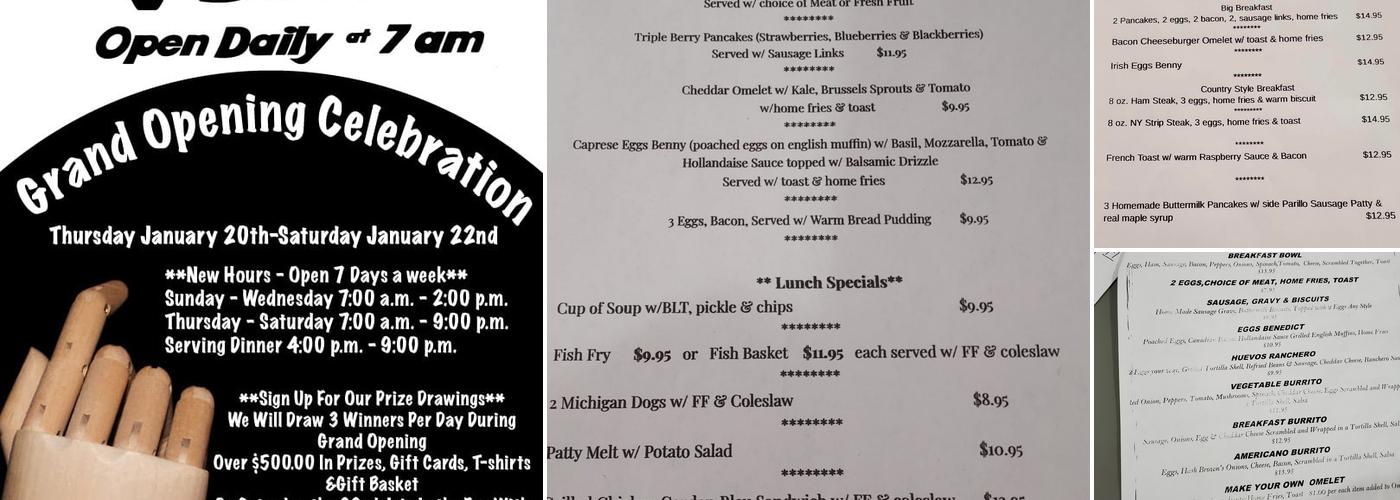 Sullivan's Diner Menu