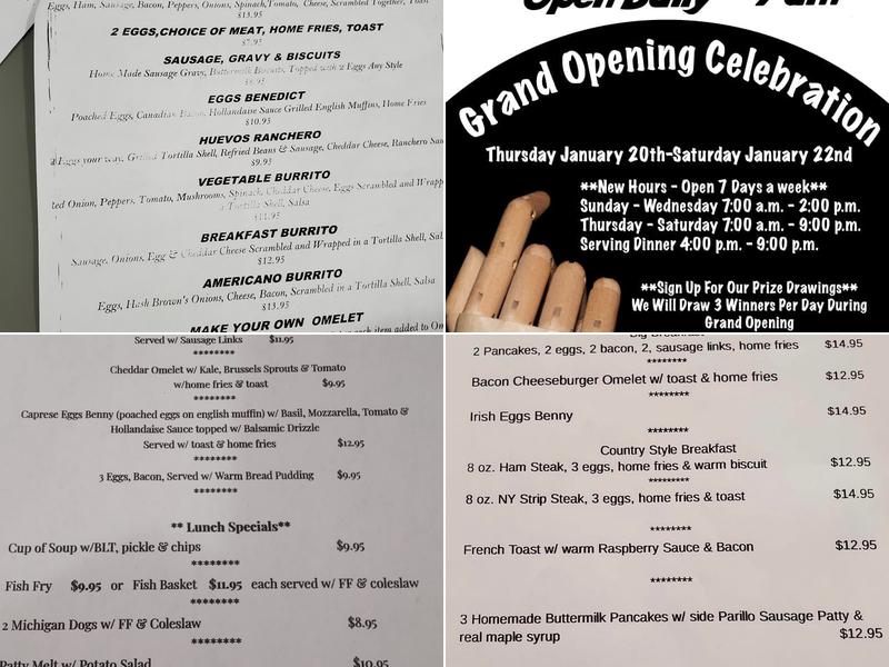 Sullivan's Diner Menu