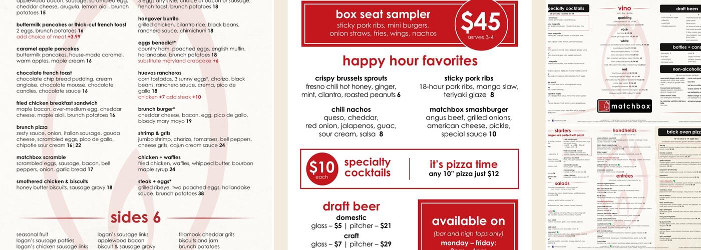 matchbox Menu