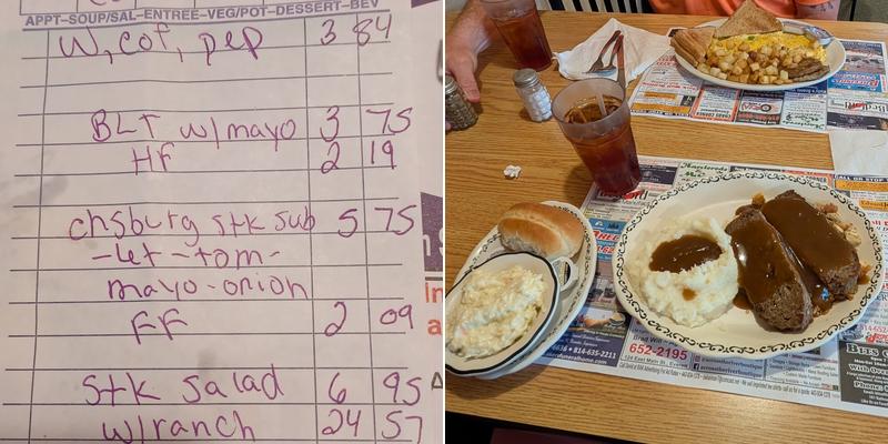 Kelly's Scenic View Restaurant Menu