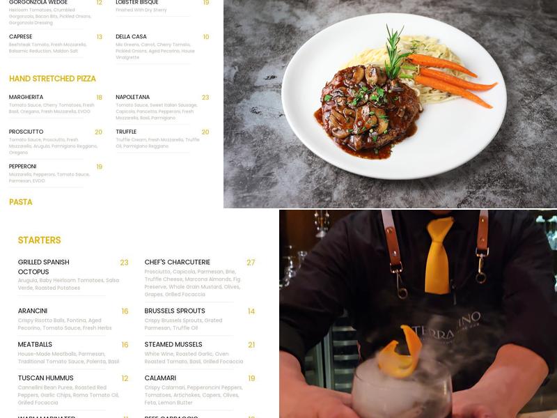 Terra Vino Italian Kitchen & Wine Bar Menu