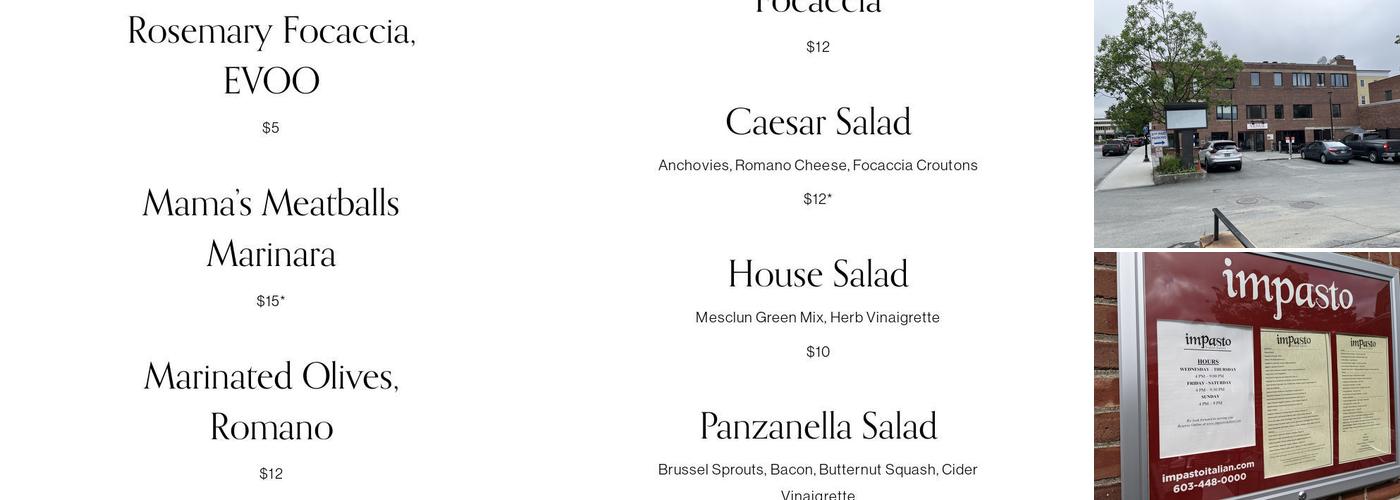 Venue Hanover Special Events and Catering Menu