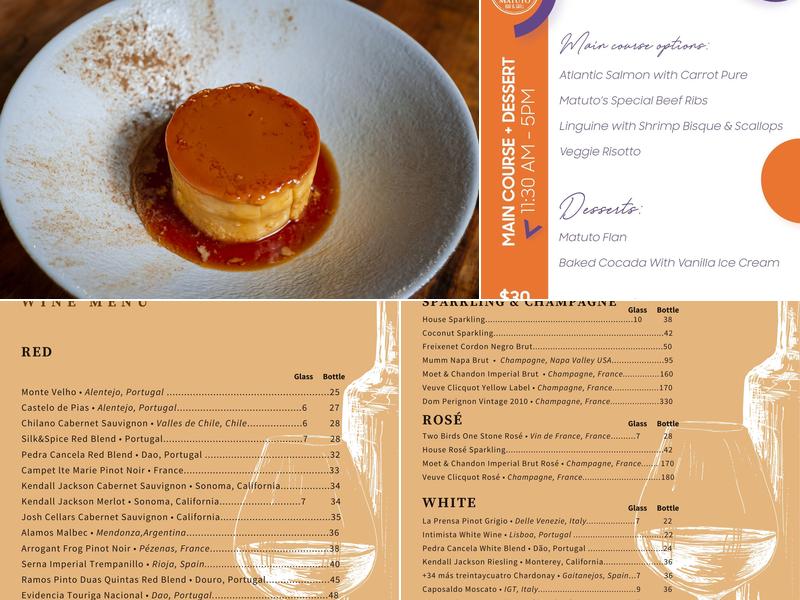 Matuto Bar & Grill Menu