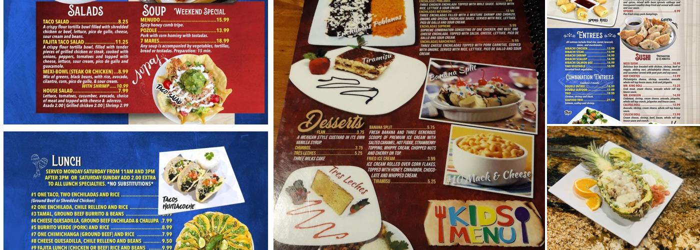 Hibachi & Mexican Grill Menu