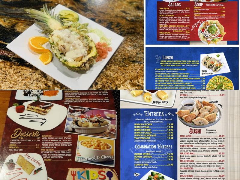 Hibachi & Mexican Grill Menu