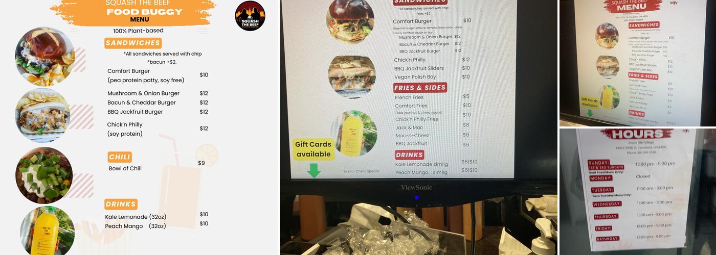 Squash the Beef Menu