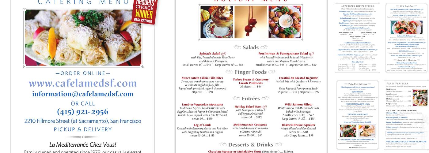 La Mediterranee Catering Menu