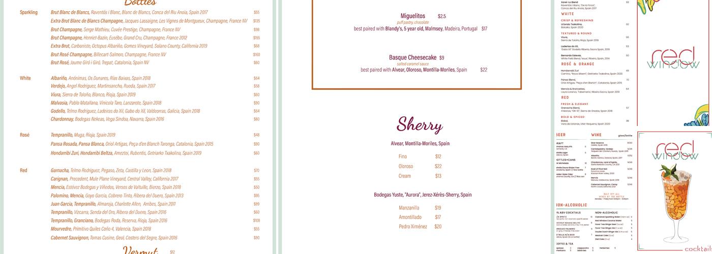 Red Window Menu