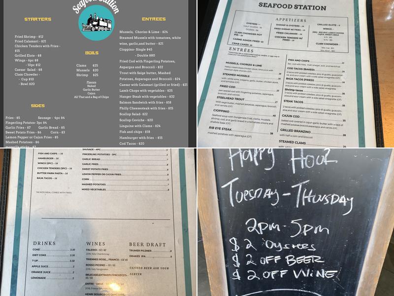 Seafood Station Menu
