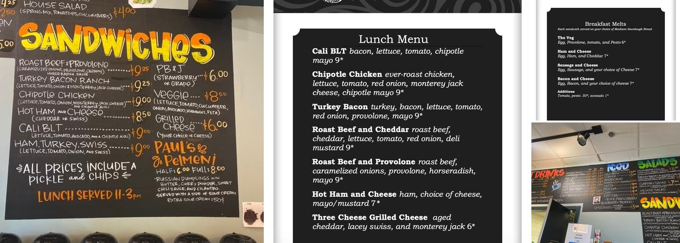 Rotunda Cafe Menu