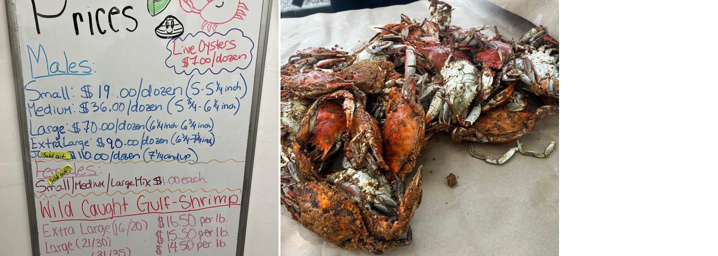 J and J's Crabshack Menu