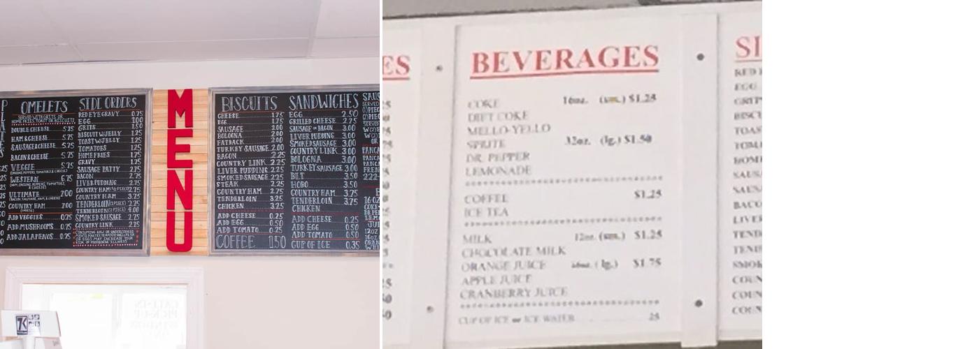 LANDMARK Breakfast shop Menu