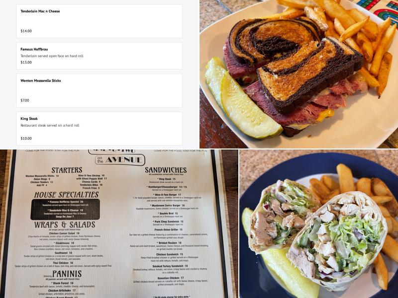 Nine-O-Two on the Avenue Menu