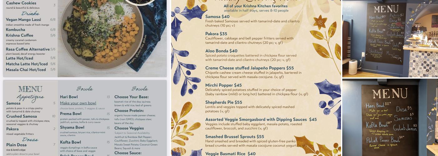 Krishna Kitchen Menu