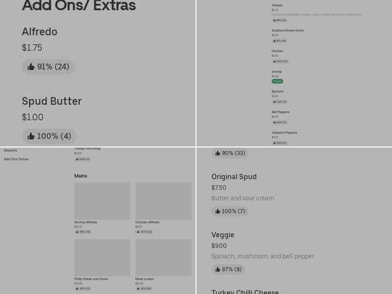 Bagel on the Run Menu