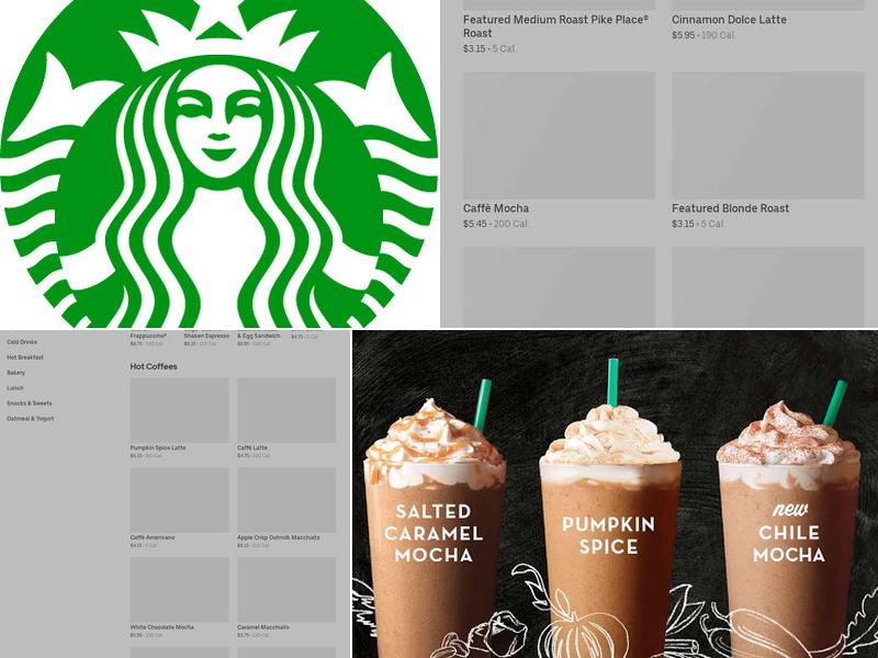 Starbucks Coffee Company Menu