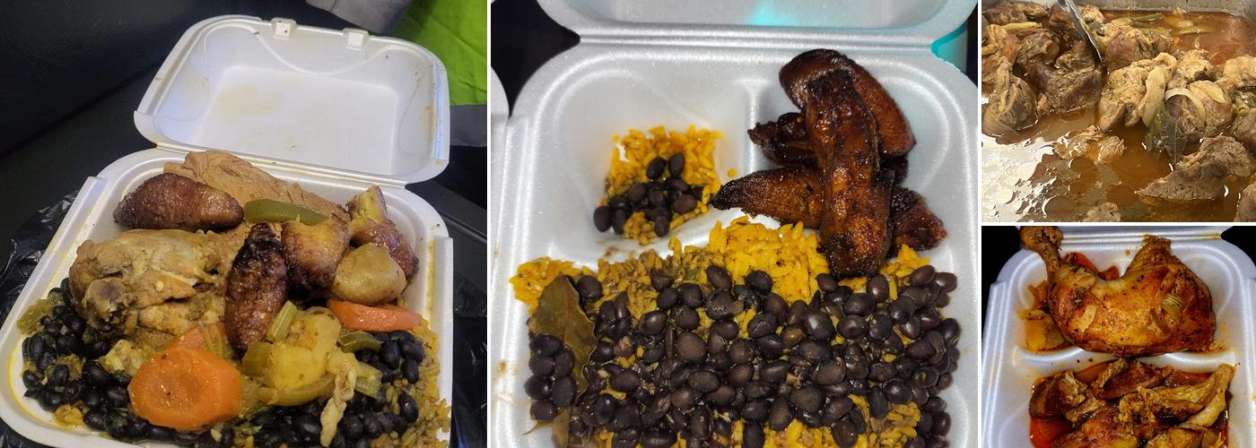 Cuban food cefeteria inside gas station