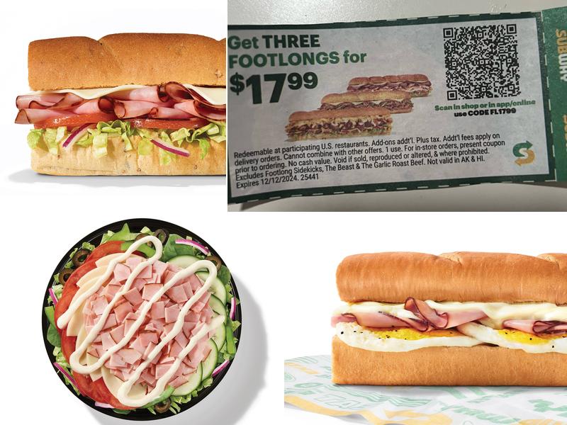 Subway Menu