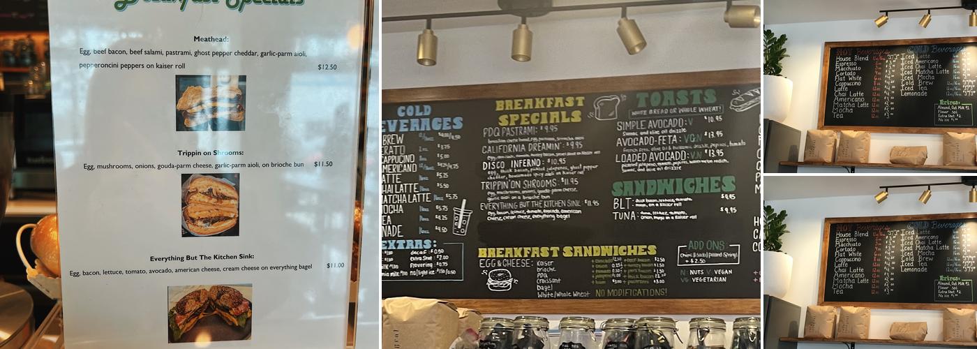 Belle Âme Cafe Menu