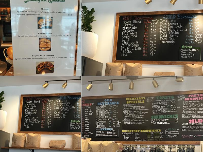 Belle Âme Cafe Menu