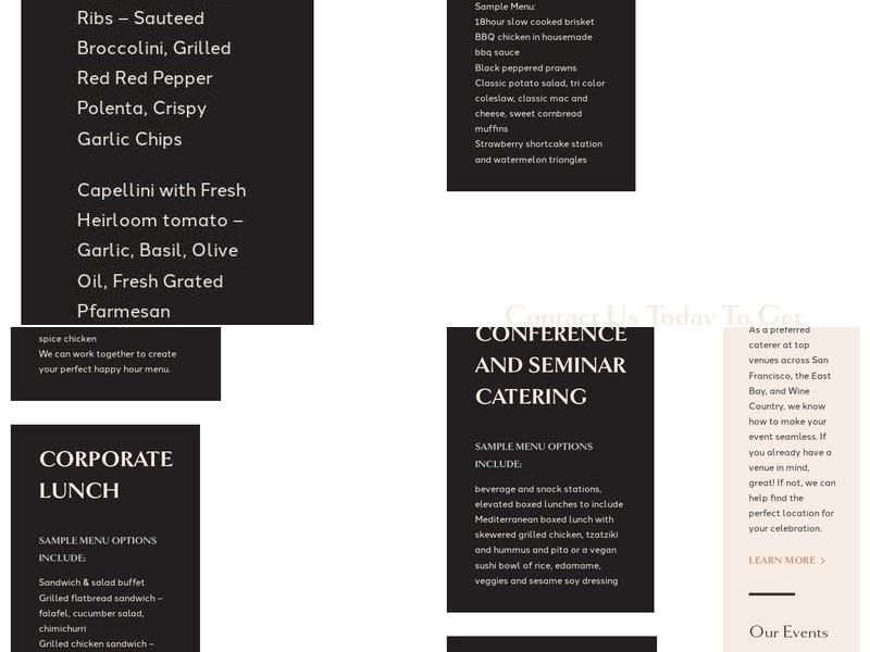 49 Square Catering Menu