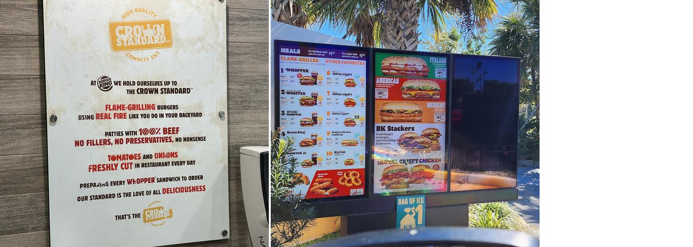 Burger King Menu