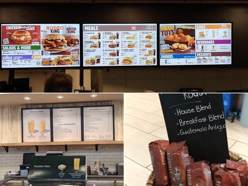 Frank Sinatra Service Area Menu