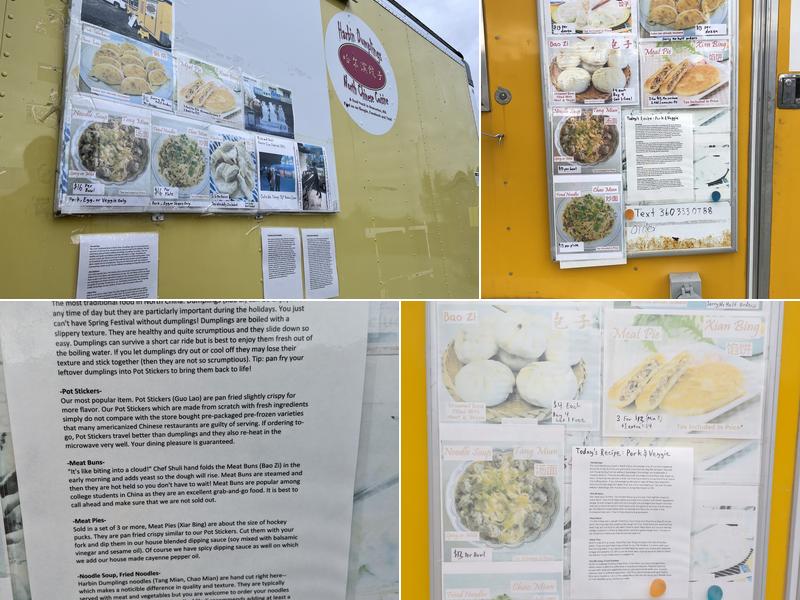 Harbin Dumplings Menu