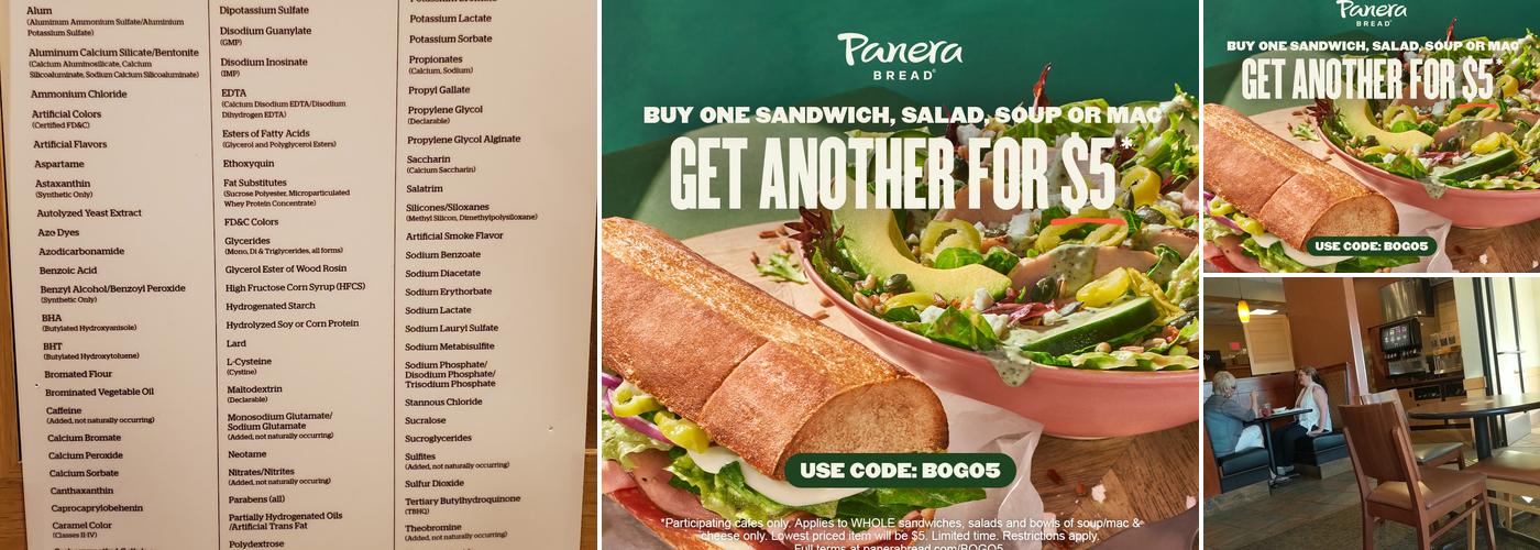 Panera Bread Menu