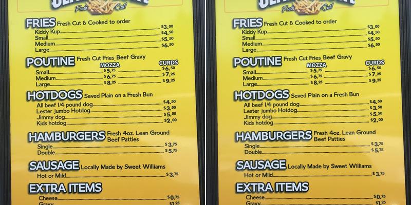 The Ultimate Fry Menu