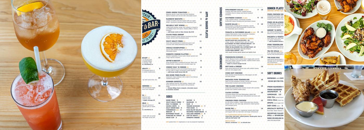 Ozark Mountain Biscuit & Bar Menu