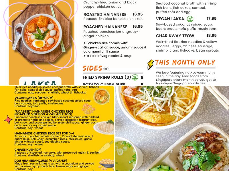 Dabao Singapore Menu
