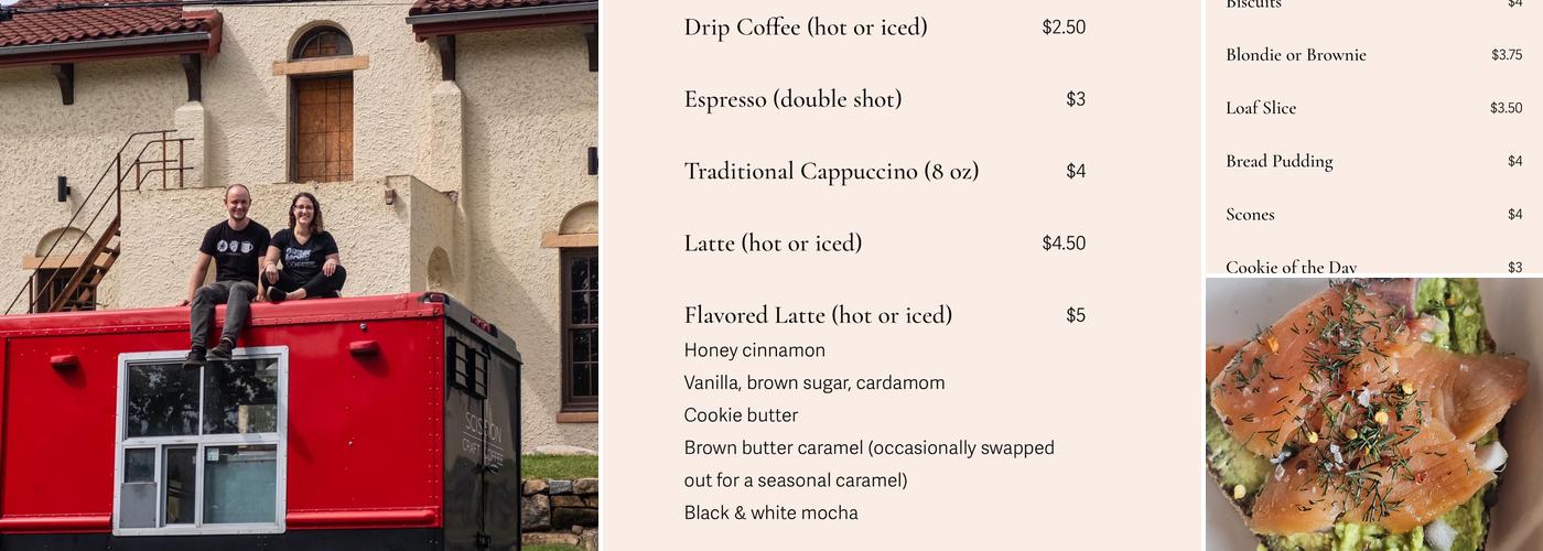 Sleeping Bird Coffee Menu