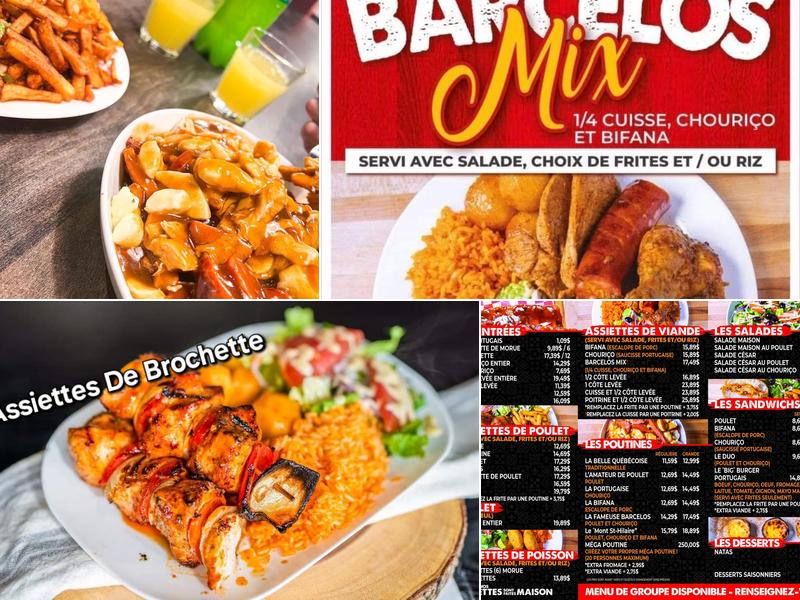 Restaurant Barcelos Chambly Menu
