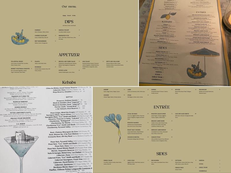 Sant'olina Menu
