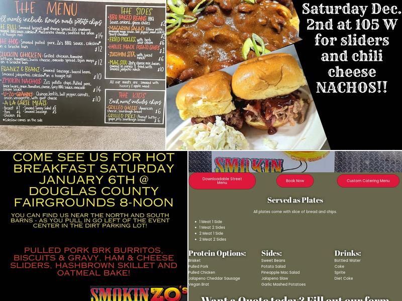 SMOKIN Zo's Menu