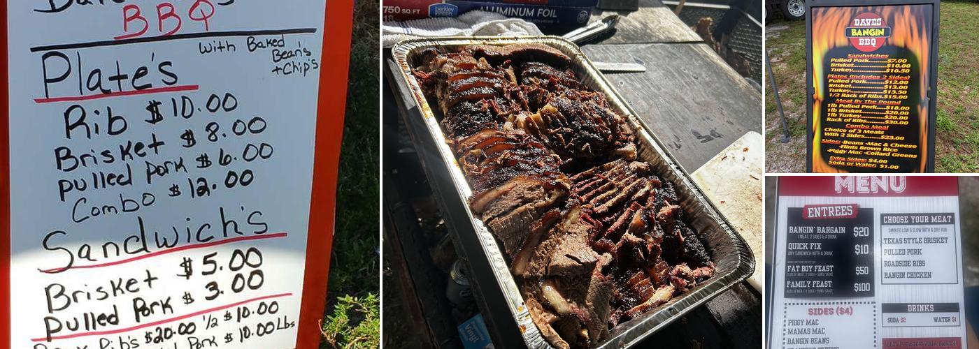 Dave's Bangin BBQ Menu