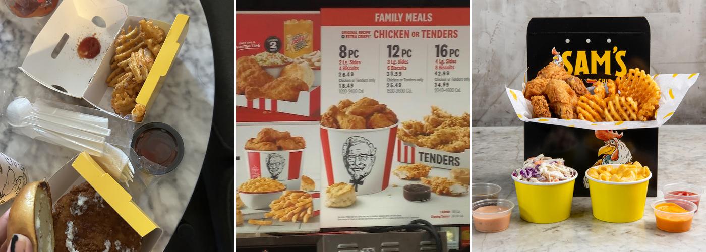 Sam's Crispy Chicken Menu