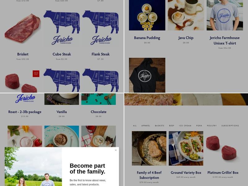 Jericho Acres Dairy Menu