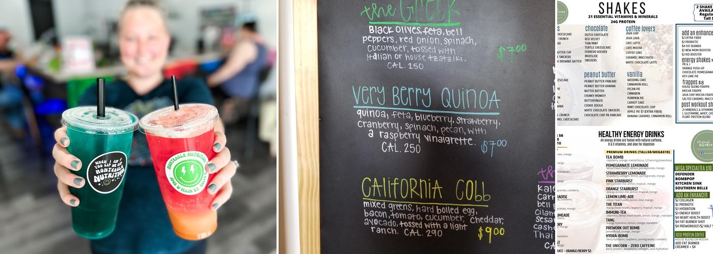 Monteagle Nutrition Menu